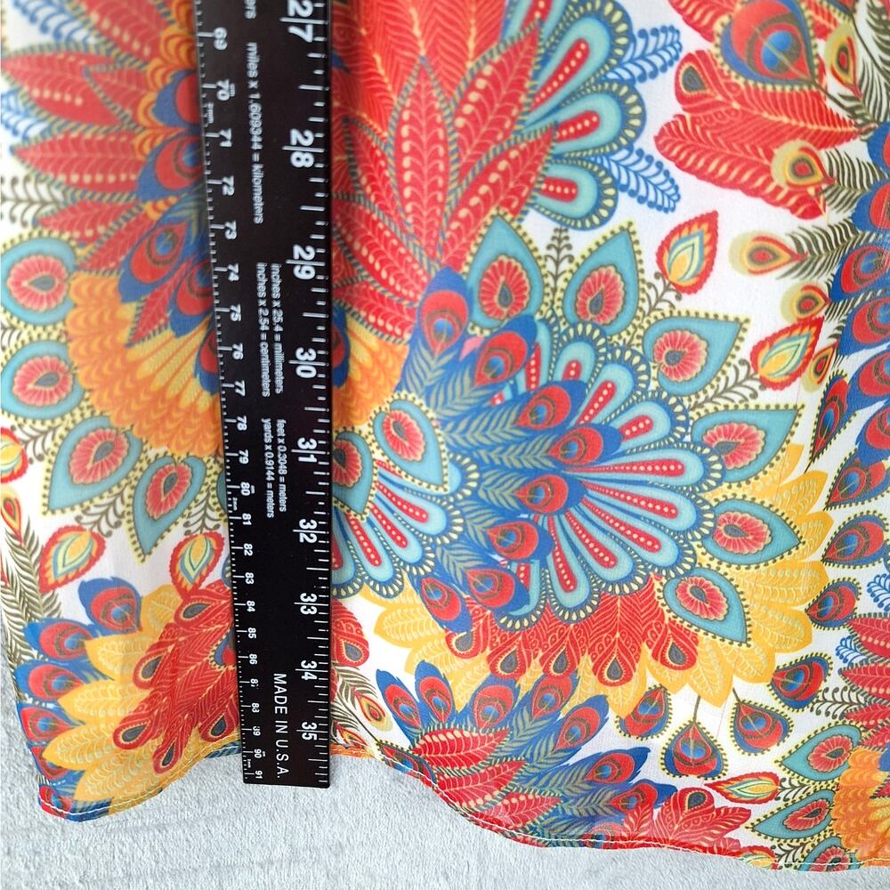 Womens Dress‎ Small Boho Hippie Retro Bloomcore Artsy Floral Ruffles Feminine - Picture 5 of 7